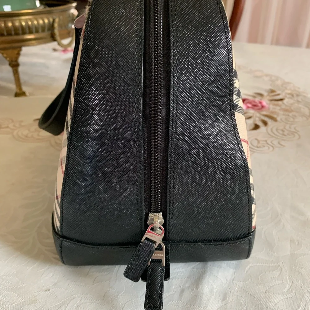 Burberry Nova Check Beige Canvas Handbag